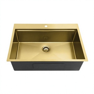 Évier de cuisine artisanal le plus vendu pour usage domestique, évier de cuisine cascade à cuve unique - Product Image 3