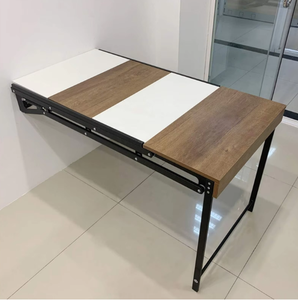 Piccolo spazio nordico idraulico in metallo pieghevole in legno pieghevole <span class=keywords><strong>a</strong></span> parete <span class=keywords><strong>cucina</strong></span> da studio <span class=keywords><strong>tavolo</strong></span> da pranzo <span class=keywords><strong>per</strong></span> la casa - Product Image 5