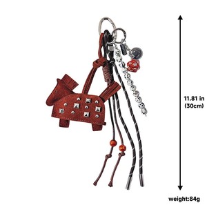 オリジナル馬年革製象グレーポニー吊り下げ飾り高級感絶妙な女の子バッグペンダント卸売 - Product Image 6