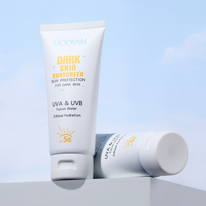 Crème <span class=keywords><strong>solaire</strong></span> hydratante pour peau foncée de marque privée crème <span class=keywords><strong>solaire</strong></span> pour le <span class=keywords><strong>visage</strong></span> imperméable à l'eau longue durée Spf 50 + UVA UVB pour le corps - Product Image 1