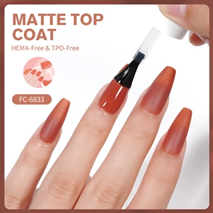 HEMA TPO Free Russian Matte <span class=keywords><strong>Top</strong></span> Coat Poudre de chrome non collante Sans effet de velours jaune <span class=keywords><strong>Top</strong></span> Gel Vernis à ongles Matte Topcoat 15ml - Product Image 4