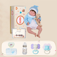 Babeside usine en gros 17 pouces vinyle souple fille réaliste dormir bébé Reborn poupée Silicone