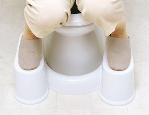 Ergonomic Non Slip Space Saving Plastic <b>Bathroom</b> Foot Rest <b>for</b> Adults and Kids - Product Image 5