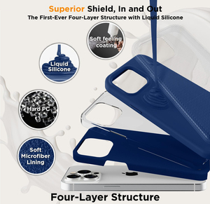 Funda de silicona líquida real 2024 con forro de microfibra para <span class=keywords><strong>iPhone</strong></span> 16 <span class=keywords><strong>Pro</strong></span> con colores dulces de tacto suave - Product Image 2