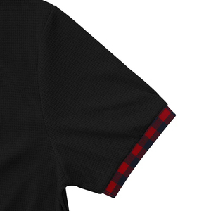 Camiseta de manga corta para hombre para verano, deportes de ocio, camiseta negra de ajuste relajado con Waffle Hoody - Product Image 4