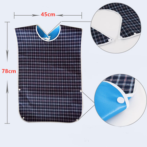 Grand <span class=keywords><strong>bavoir</strong></span> en silicone imperméable <span class=keywords><strong>pour</strong></span> adultes et <span class=keywords><strong>personnes</strong></span> <span class=keywords><strong>âgées</strong></span>, facile à nettoyer, style mignon, tablier sans manches <span class=keywords><strong>pour</strong></span> manger, utilisation par les barbiers <span class=keywords><strong>pour</strong></span> la nourriture - Product Image 4
