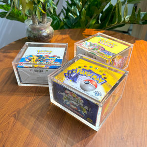 TCG personnalisé Pokemon Booster Box <span class=keywords><strong>jeu</strong></span> de cartes à collectionner ciel en évolution acrylique protecteur vitrine avec aimant puissant - Product Image 3