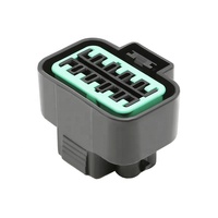 Connecteur électrique de prise de phare de boîtier noir PB625-10027 femelle à 10 voies
