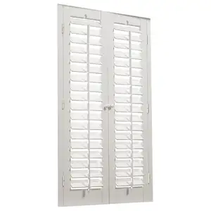 Wooden Louver Hot Sell Perfect quality custom Poly irregular shutt Blinds Shades for window plantation shutter