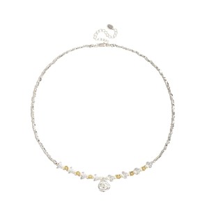Collier pendentif rose en argent 925 avec perles d'eau douce, chaîne perlée, bijoux romantiques pour femmes à porter au quotidien - Product Image 4