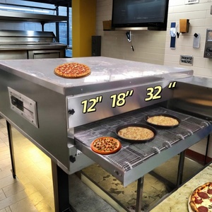 Forno Elettrico Commerciale a Convezione da Tavolo in Acciaio Inossidabile da 12, 18, 21 Pollici per <span class=keywords><strong>Pizza</strong></span>, Pane e Frutta Secca, con Nastro Trasportatore Regolabile - Product Image 2