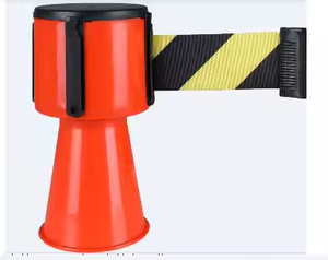 Barrière de sécurité routière rétractable avec cône supérieur rétractable |   Cône - Product Image 2