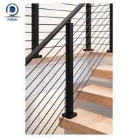 Système de balustrade de balcon en aluminium résistant aux intempéries PRIMA avec longue rampe pour usage commercial ou résidentiel