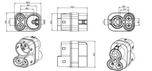 <span class=keywords><strong>CCS</strong></span> <span class=keywords><strong>Adaptateur</strong></span> 150A <span class=keywords><strong>CCS</strong></span> <span class=keywords><strong>combo</strong></span> 2 prise à <span class=keywords><strong>CCS</strong></span> <span class=keywords><strong>combo</strong></span> 1 Prise <span class=keywords><strong>chademo</strong></span> <span class=keywords><strong>adaptateur</strong></span> - Product Image 5