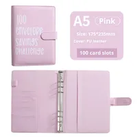 Ringbuch Budgetplaner Agenda Bargeld-Aufbewahrung Zählbuch Kindergeschenk Personalisiertes A6 PU-Leder Ringbuch