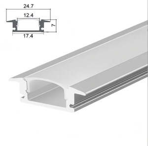 Led Strip hồ sơ ánh sáng nhôm lõm LED Nhôm hồ sơ kênh cho LED dải đèn Trần Tường Thanh Cầu Thang - Product Image 4