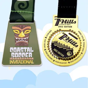 Sports Race Award Medals Blank Metal Soccer Football Custom Made 3d Europe Marathon Medal Medals And Trophies Folk Art