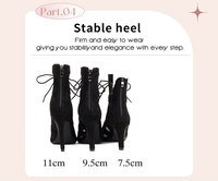 Nouvelles Bottes Sexy 2026 pour Femme à Talons Hauts, Bout Ouvert Souple, Stilettos, Chaussures de Danse Jazz, Semelle Intérieure en Caoutchouc, Bottines Personnalisables
