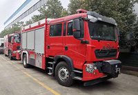 Nouveau camion de pompiers multifonctionnel diesel 4x2 robuste, système d'extinction d'incendie à mousse et eau, pompe à haute pression, certifié ISO
