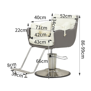 Sedia <span class=keywords><strong>da</strong></span> barbiere girevole idraulica con funzione di massaggio in pelle sintetica salone <span class=keywords><strong>parrucchiere</strong></span> sedia per la casa Spa e uso di bellezza - Product Image 2