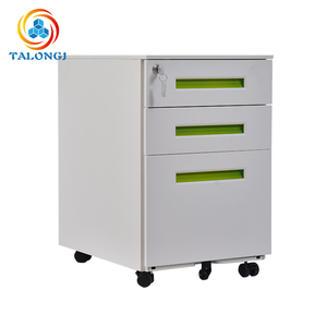 Wholesale Steel Mobile Filing <b>Cabinet</b> with Wheels <b>Lockable</b> Desk Office Document <b>Storage</b> Pedestal for Warehouse Use 3-Drawer - Product Image 3