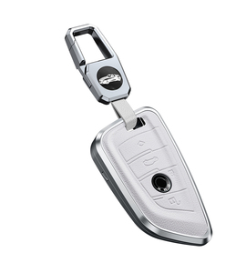 Étui de protection pour clé de voiture en alliage d'aluminium, coque, support, accessoires pour BMW X1 X3 X5 3 5 7 Nouvelle <span class=keywords><strong>série</strong></span> 4, porte-clés, sac - Product Image 2