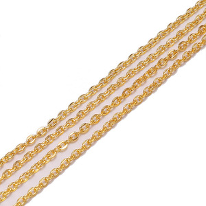 Maillons de chaîne pour bijoux 2x3mm, maillons plats en forme de croix, argent, or, bronze antique, rhodium, or KC, noir canon, cuivre rouge pour pendentifs DIY - Product Image 4