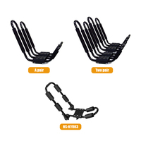 Support de toit universel robuste en J pliable pour kayak, canoë, planche de surf, SUP, paddleboard, SUV, camionnette, fourgonnette