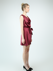 Đầm váy satin quấn cổ lửng - Product Image 2