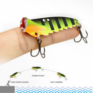 Leurre dur en métal VIB 46mm 8g, design multi-trous, forte vibration, pour pêche en eau douce et salée, brochet et bar. - Product Image 5