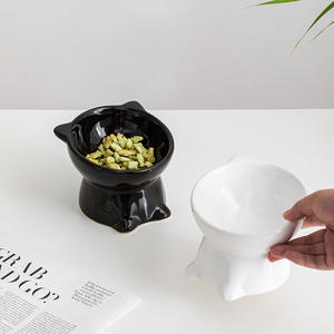 2024 support en céramique animal de compagnie chat chien nourriture <span class=keywords><strong>bol</strong></span> d'eau mignon haute diagonale céramique chat <span class=keywords><strong>bol</strong></span> cou protection <span class=keywords><strong>bol</strong></span> <span class=keywords><strong>Anti</strong></span> <span class=keywords><strong>renversement</strong></span> - Product Image 5