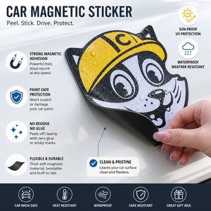 Autocollants magnétiques imperméables protégés contre les intempéries autocollants magnétiques de voiture réfléchissants personnalisés Anime autocollants magnétiques longue durée pour voiture - Product Image 6