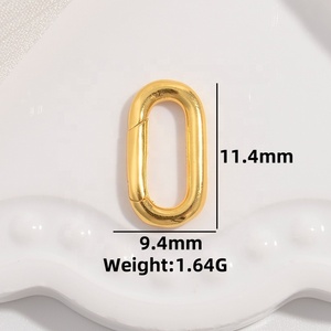 Tốt 925 sterling Silver Gold Plated Vòng oval Sao End Vòng đeo tay <span class=keywords><strong>chains</strong></span> mùa xuân clasps đối với trang sức Làm Vòng Cổ phụ kiện - Product Image 4