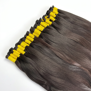 Cheveux humains 100% naturels, double trame, lisses, couleur noire, 12-34 pouces, provenant d'un seul donneur - Product Image 1