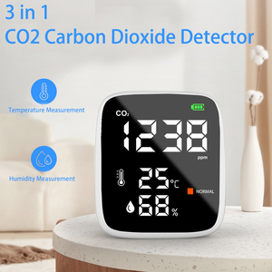 <span class=keywords><strong>D</strong></span>étecteur de dioxyde de carbone CO2 rechargeable, moniteur portable de qualité de <span class=keywords><strong>l</strong></span>'<span class=keywords><strong>air</strong></span>, moniteur de CO2, de température et <span class=keywords><strong>d</strong></span>'humidité pour <span class=keywords><strong>l</strong></span>'intérieur, pour les voyages, le bureau et la maison - Product Image 5