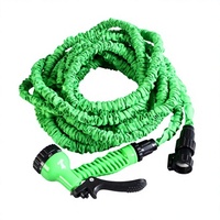 Tuyau d'arrosage extensible pour jardin, fourni directement par l'usine, avec raccord ABS fileté 3/4" (mâle et femelle) et pistolet d'arrosage à 7 buses