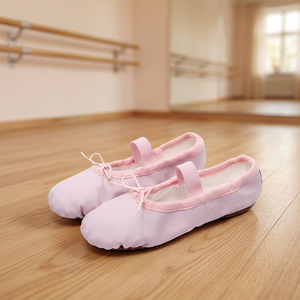 Zapatos de Ballet Planos para Niñas, Parte Superior de PU Suave, Forro de Tela de Algodón para Baile Latino, Baifa Danzo BFA-1234567, Logotipo Personalizado, MOQ Bajo, OEM - Product Image 3