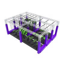 Parcours d'obstacles commercial Ninja Warrior pour enfants et adultes Free Design Parkour Ninja Playground