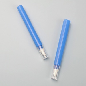 Tube cosmétique en plastique bleu personnalisé de 10 ml et 20 ml pour crème pour les yeux et gloss à lèvres, emballage imprimé en usine - Product Image 2