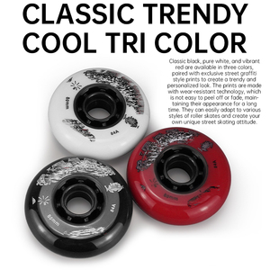 Roues de patins à roulettes en PU OEM 80mm 84A à rebond élevé pour Freestyle, Fabricant OEM de roues de vitesse urbaines - Product Image 4