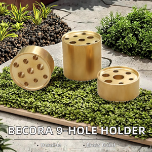 Moderno quemador de <span class=keywords><strong>incienso</strong></span> de latón de 9 orificios, adecuado para aromaterapia en <span class=keywords><strong>el</strong></span> hogar, terapia aromática, spa y uso en la oficina. - Product Image 2