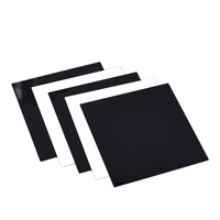Surface brillante élevée 4x8 pi 1mm 2mm 3mm Feuille acrylique en plastique moulé de couleur unie noire