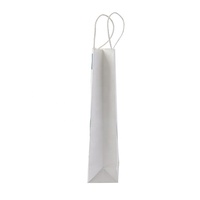 Sac en carton ondulé personnalisé de couleur blanche, emballage pour envoi postal, sac cadeau avec logo