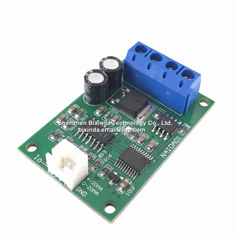 DC 12V RS485 a 4-20MA 0-20MA generador de señal de corriente DAC módulo convertidor Modbus RTU para instrumentos de medición PLC N4IOA01