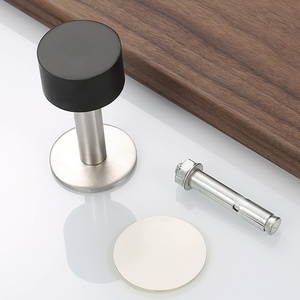 Butée/ferme-porte magnétique moderne en acier inoxydable argenté pour usage domestique, cuisine, entrepôt, hôtel GQK - Product Image 5