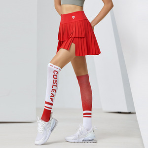 Short de yoga de fitness de sport d'été à séchage rapide jupe de yoga courte anti-exposition avec poches couvre hanches respirant confortable - Product Image 2