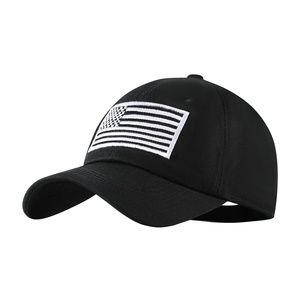 Casquette de baseball vintage en coton sergé avec logo brodé personnalisé, drapeau américain, pour le cyclisme et la pêche, sports de plein air - Product Image 4