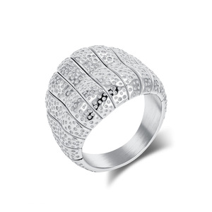 Geometric Fashion Titanium Steel <b>Ring</b> For Women Steel Gold Color Gift Jewelry - Product Image 5