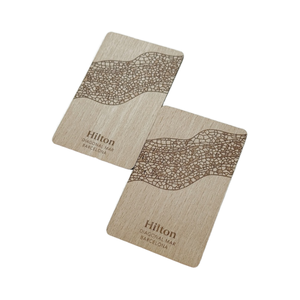 Настраиваемые экологически чистые 13,56 МГц частоты RFID водонепроницаемые деревянные карты контроля доступа роскошный отель бизнес членская карта - Product Image 4