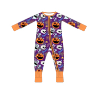 Pyjama en bambou style Welwei, combinaison pour bébé Halloween, vêtements de nuit respirants, 0-24 mois